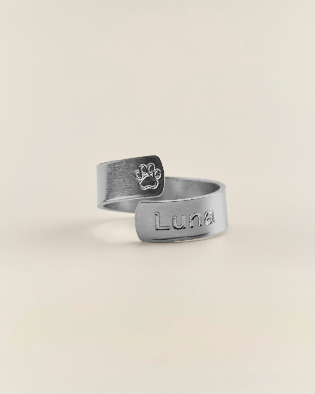 ANILLO PERSONALIZADO VUELTA ALUMINIO INOX.