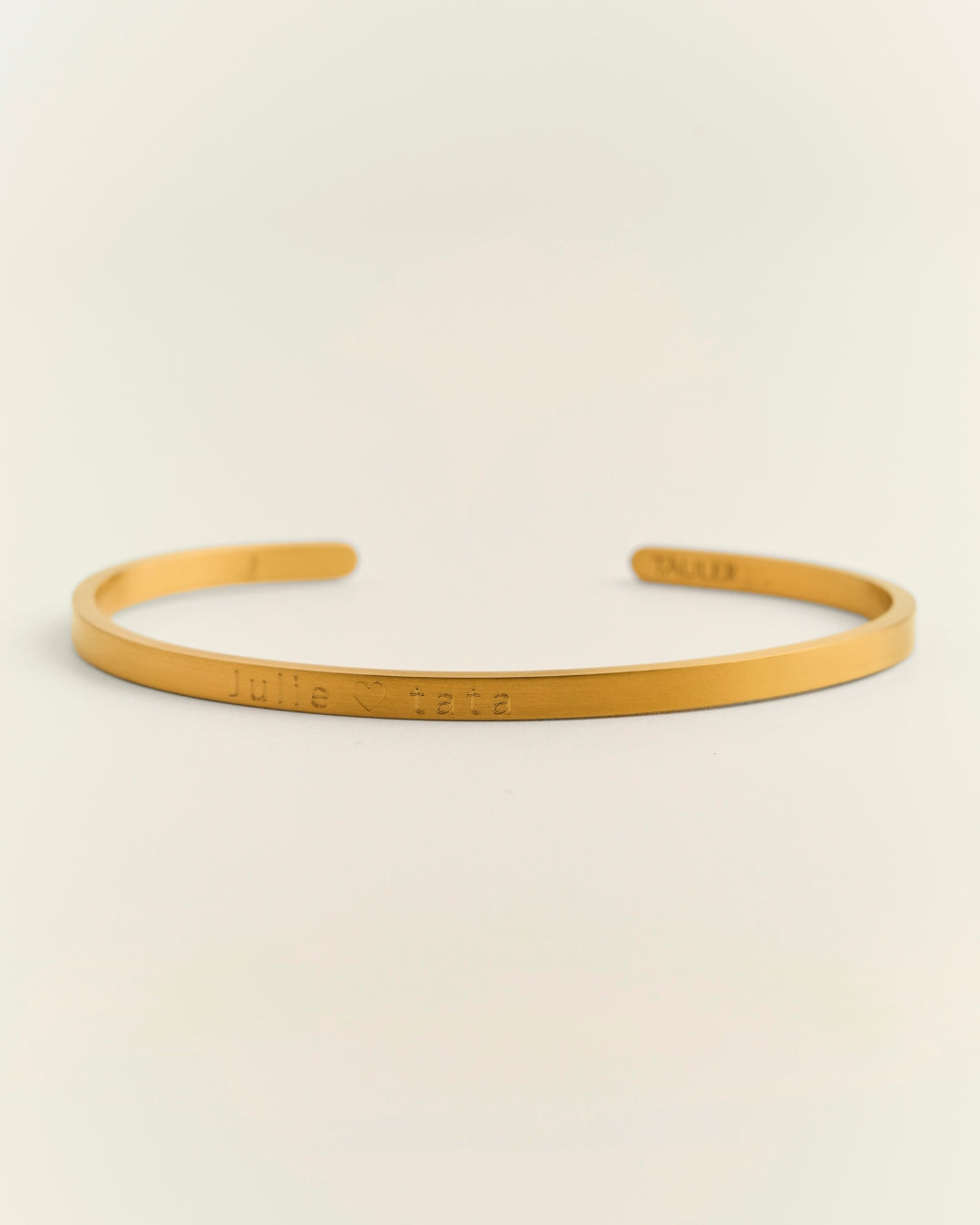 ESCLAVA PERSONALIZADA HOMBRE AC. INOXIDABLE DORADA 3MM