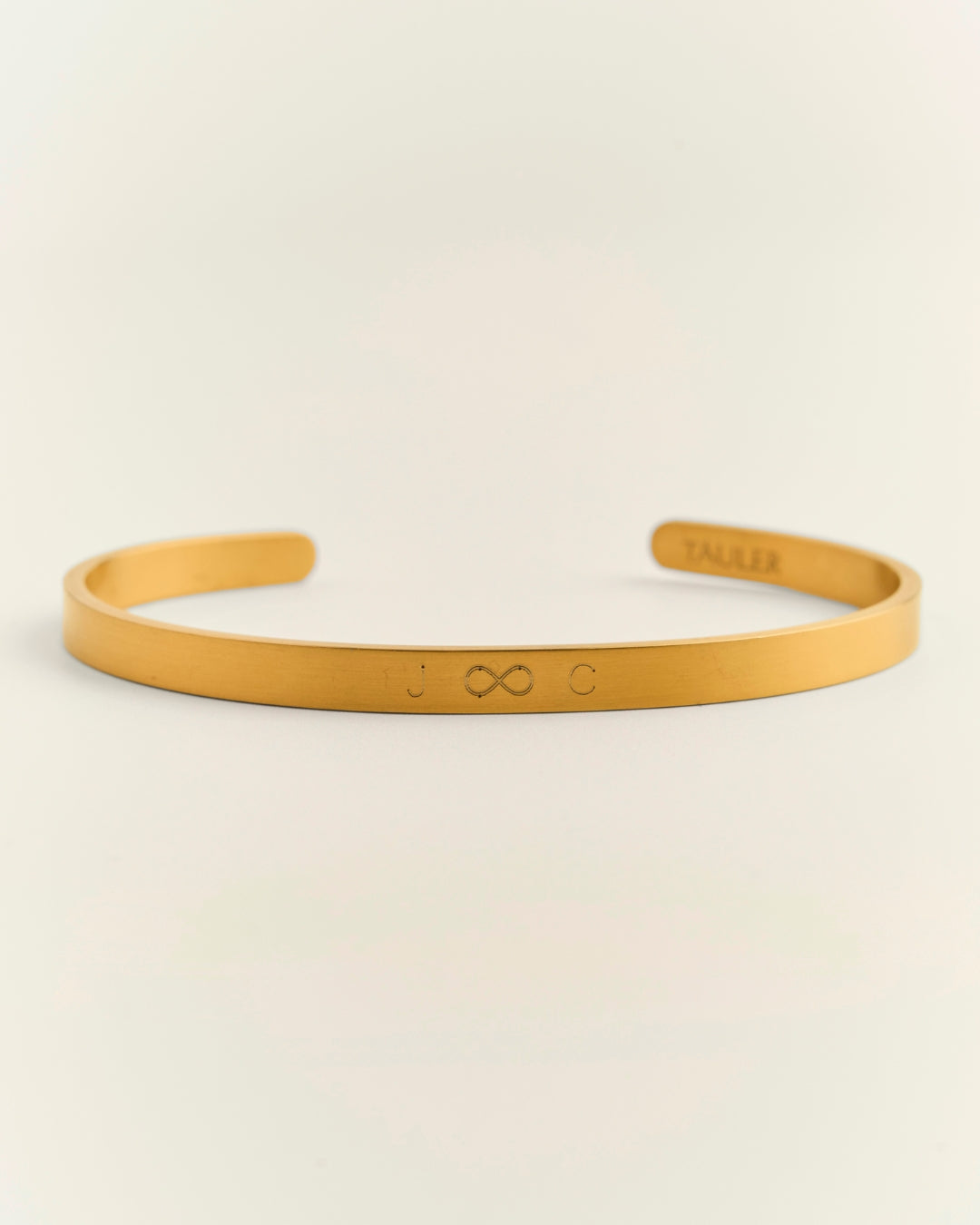 Esclava personalizada hombre ac. Inoxidable dorada 5mm