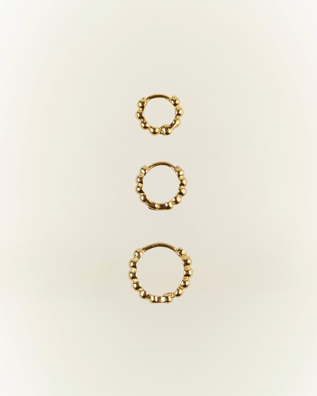 Aros gold argolla bolitas