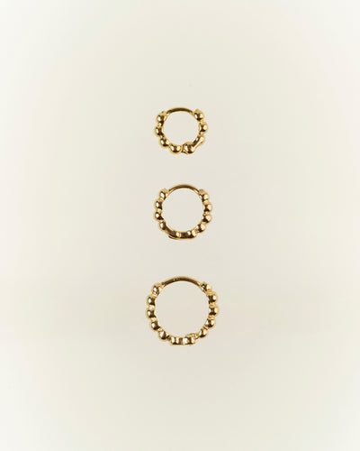 Aros gold argolla bolitas