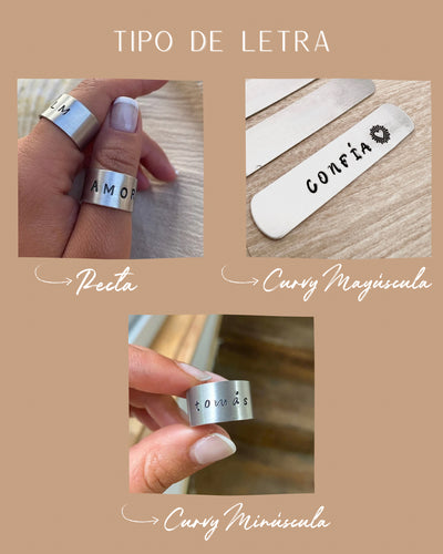 PACK ANILLOS PERSONALIZADOS GRUESOS