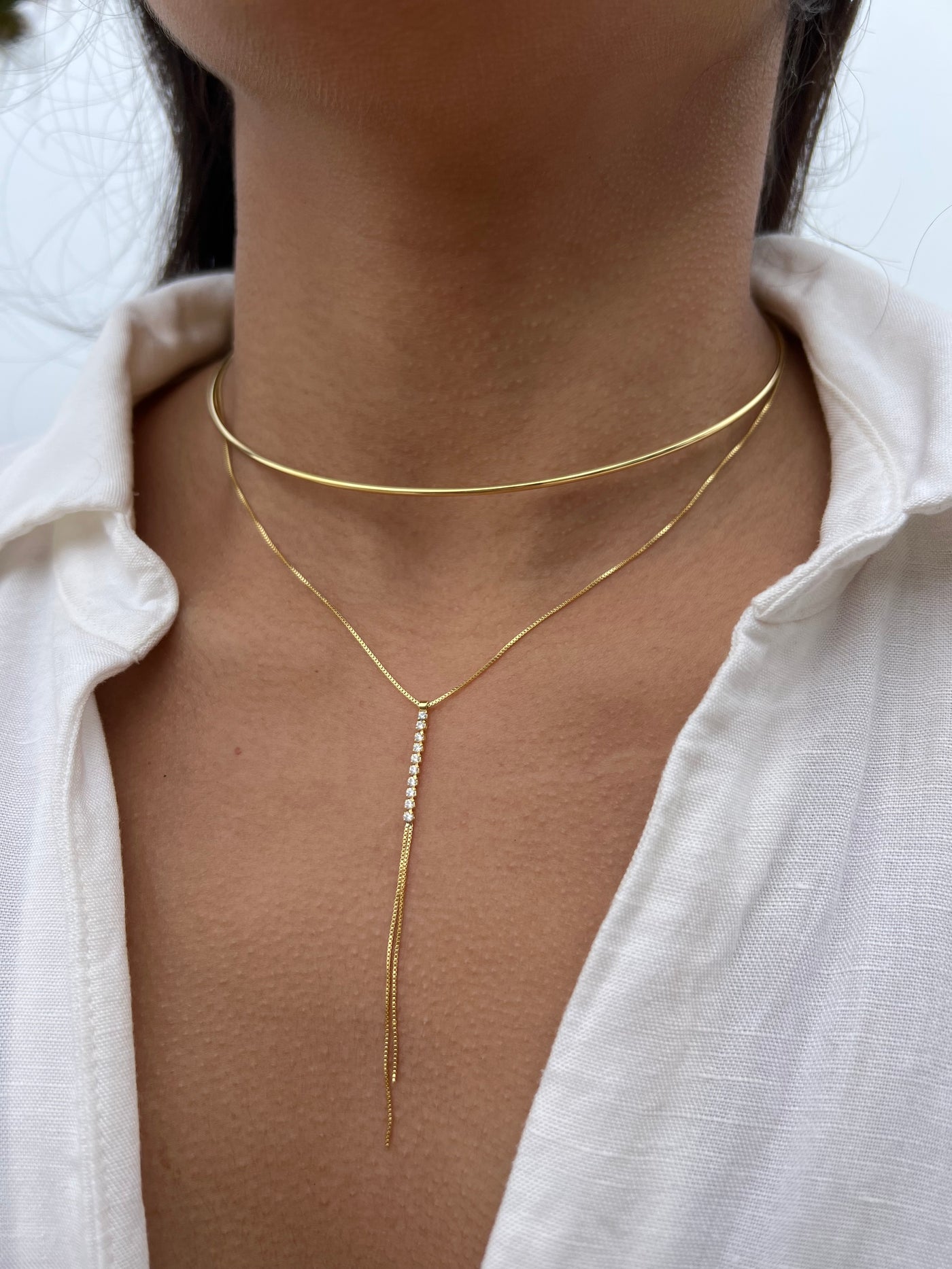 Collar Gold/Silver Cascada Circones