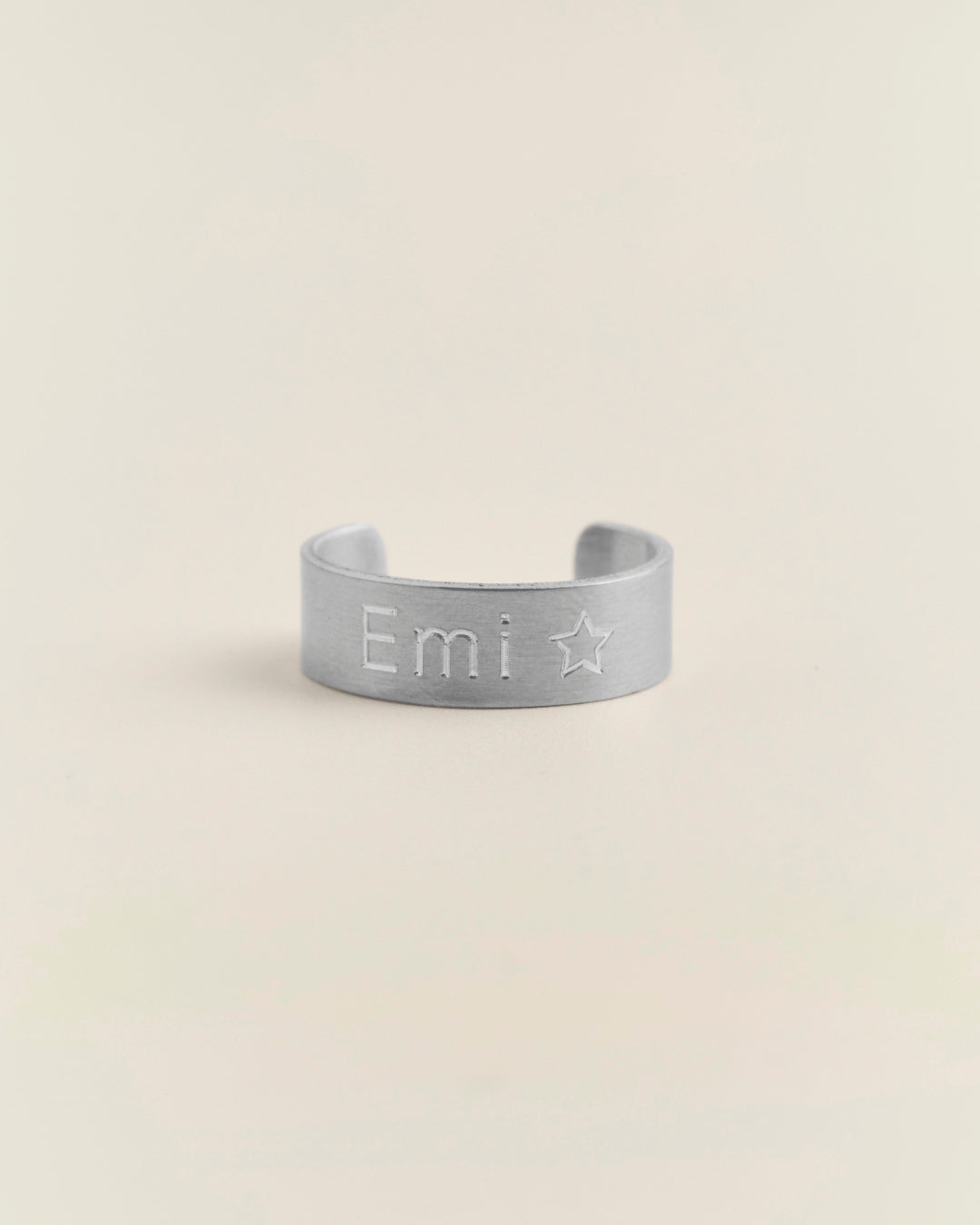 ANILLO PERSONALIZADO ALUMINIO INOX. 6MM