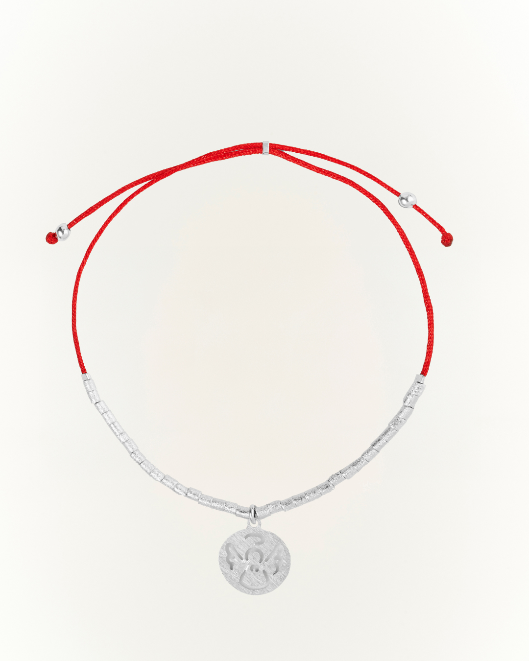Pulsera Hilo Rojo Silver Ángel