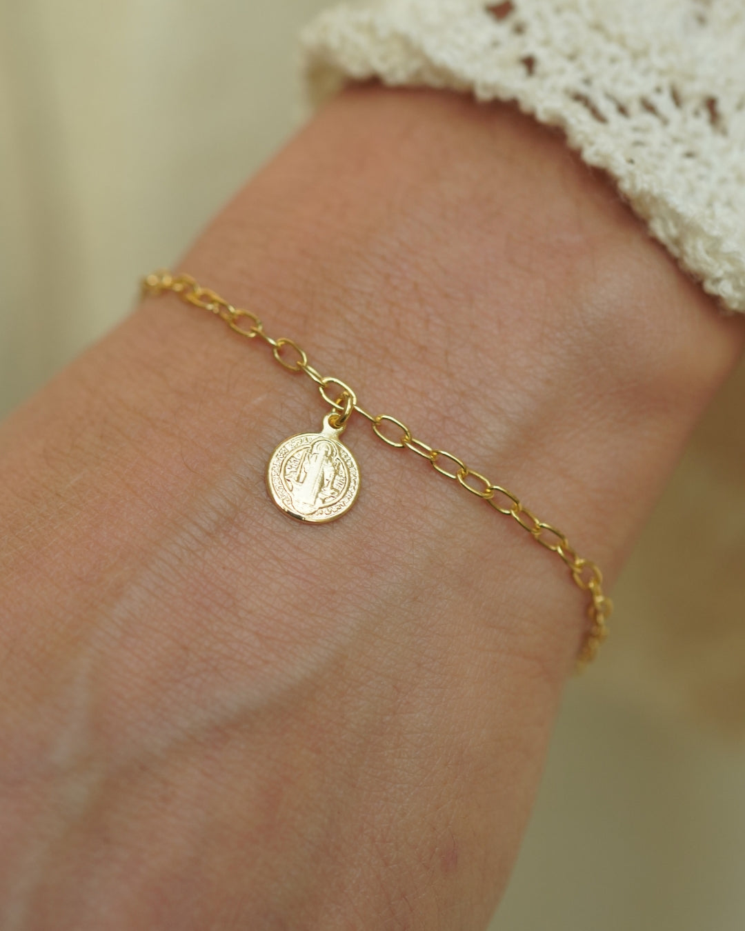 Pulsera Gold San Benito 8.5mm