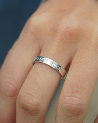 ANILLO PERSONALIZADO 3MM MUJER PLATA 925