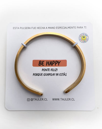 ESCLAVA DORADA "BE HAPPY"