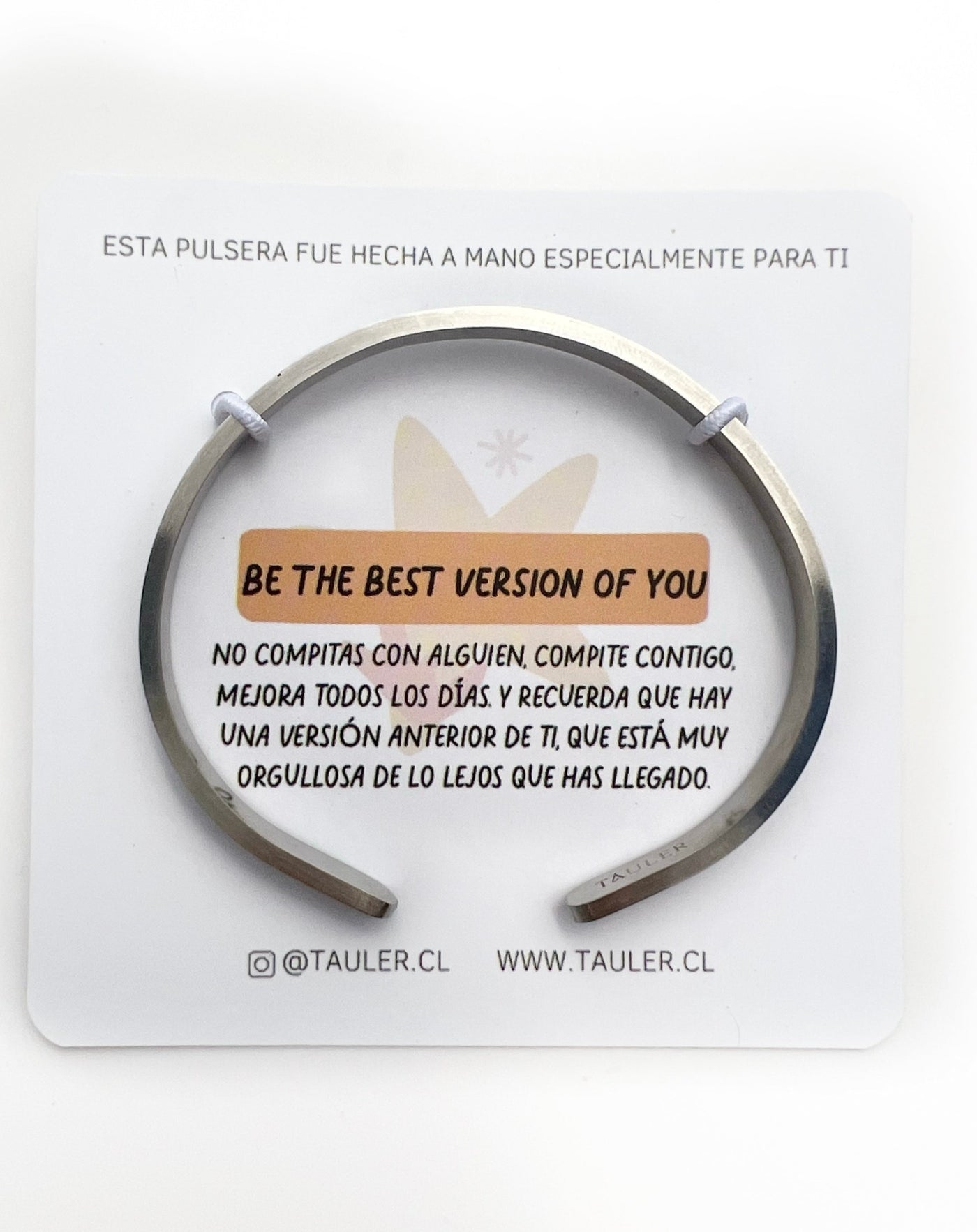 ESCLAVA PLATEADA "BE THE BEST VERSION OF YOU"